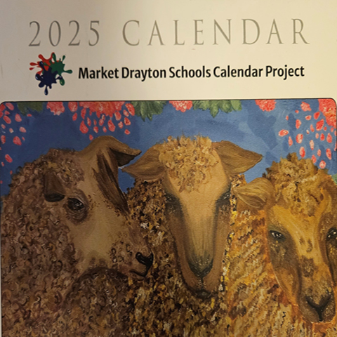 The Market Drayton School's Calendar Project exhibition at the Festival Drayton Centre